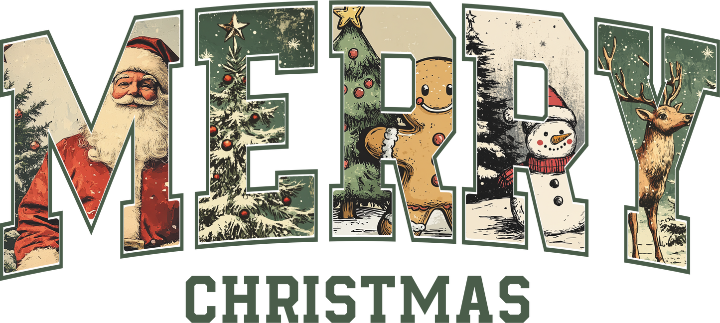 MERRY CHRISTMAS RETRO BACKGROUND