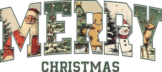 MERRY CHRISTMAS RETRO BACKGROUND