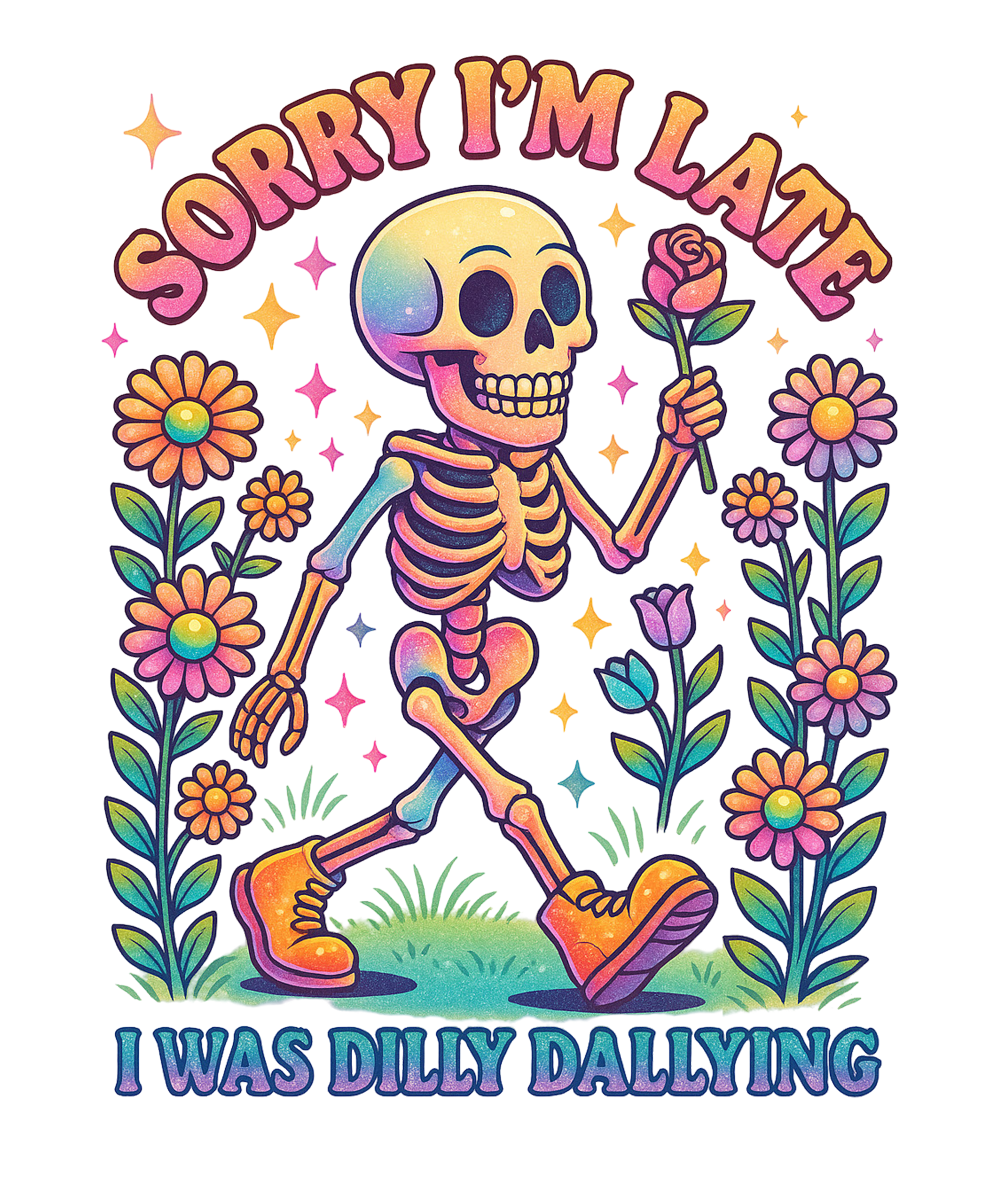 DILLY DALLYING SKELETON