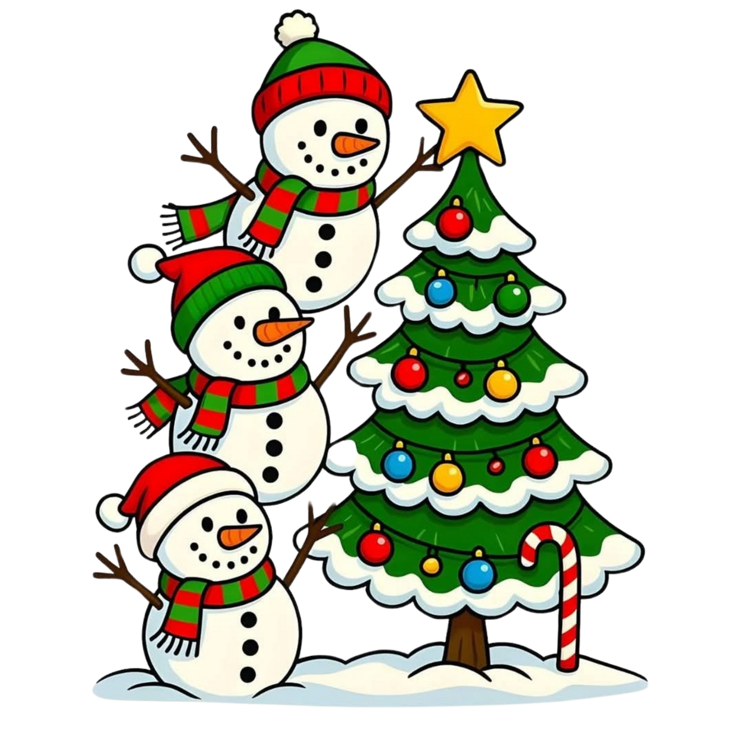 STACKED SNOWMEN