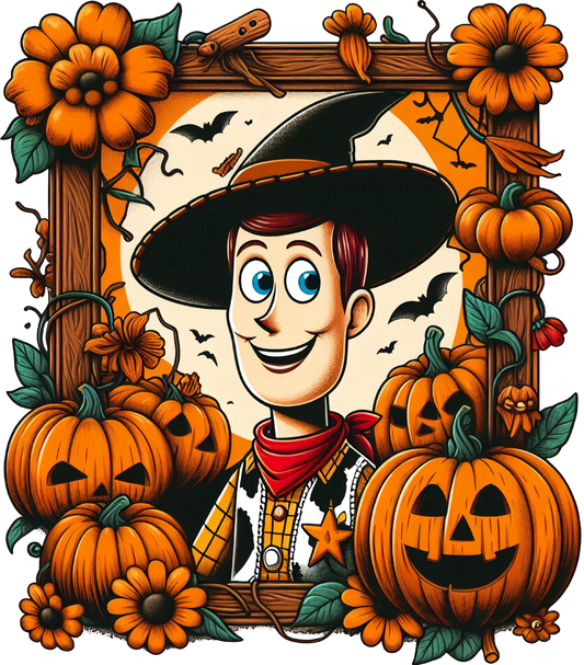 WOODY WITH PUMPKINS